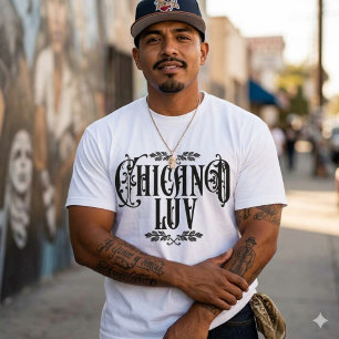 Chicano-Liebe personalisiert mit Namen T-Shirt