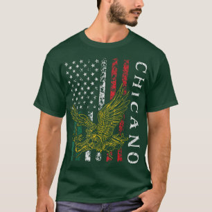 Chicano Mexico US Flag Mexican Pride Latino Dad 4t T-Shirt