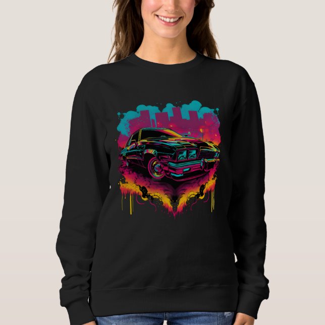 Chicano Soul Lowrider Oldies Car Clothing Low Slow Sweatshirt (Vorderseite)