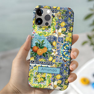 Chice blaue türkisfarbene sizilianische Zitrus-Blu Case-Mate iPhone Hülle