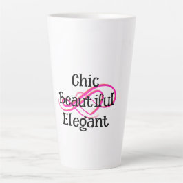 Chice, schöne, elegante Latte-Tasse Milchtasse