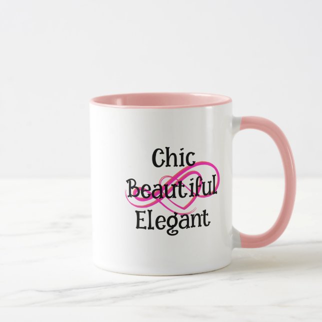 Chice, schöne, elegante Tasse (Rechts)