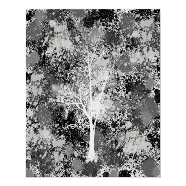 Chicer Wald Abstract Poster (Vorderseite)