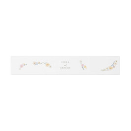 Chich Pastel Blume Hochzeit Einladung Bauchband Einladungsbanderole