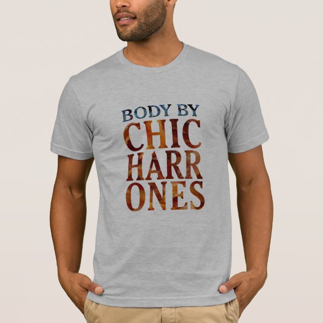 Chicharrones Schweinekörper witziger T - Shirt-Des T-Shirt (Vorderseite)