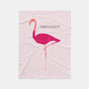 Chicheller rosa personalisierter fleecedecke