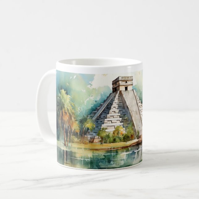 Chichen Itza Kaffeetasse (Vorderseite Links)