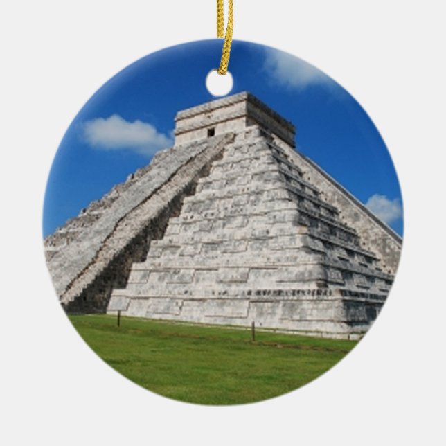 Chichen Itza Keramik Ornament (Vorne)
