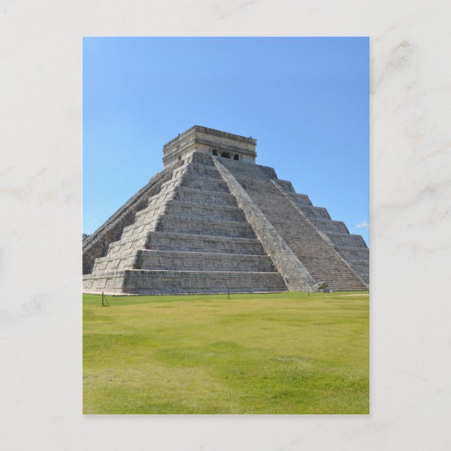 Chichen Itza Mexico Kukulkan Pyramide 7 Wonders Postkarte (Vorderseite)