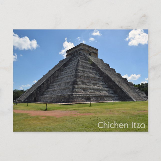 Chichen Itza Mexico Kukulkan Pyramide 7 Wonders Postkarte (Vorderseite)