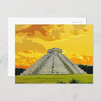 Chichen Itza Mexico Pyramid Antike Architektur Postkarte