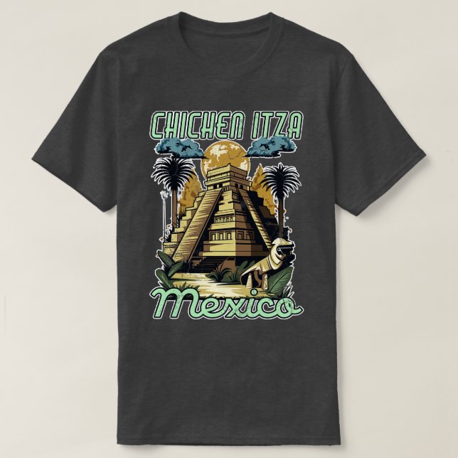 Chichen Itza Mexico Pyramids T-Shirt (Design vorne)
