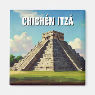 Chichen Itza Mexico Reisen Beach Magnet