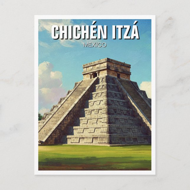 Chichen Itza Mexico Reisen Beach Postkarte (Vorderseite)