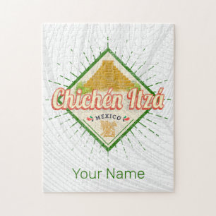 Chichen Itza Mexico Retro Mayan Vintag Yucatan Puzzle