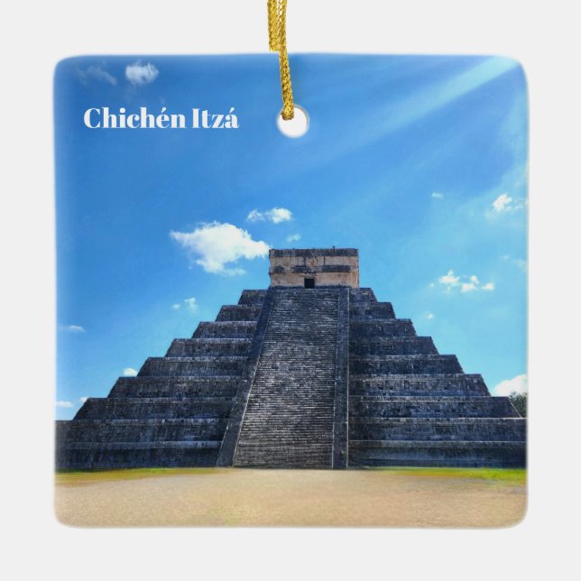 Chichén Itzá Mexico Souvenir Ornament (Vorderseite)