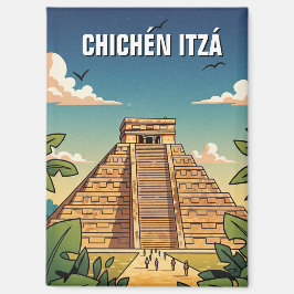 Chichen Itza Mexico Travel Magnet