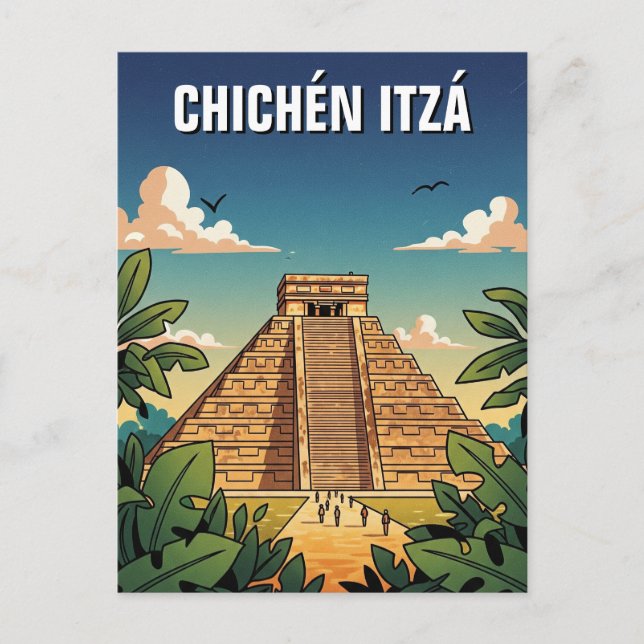 Chichen Itza Mexico Travel Postkarte (Vorderseite)