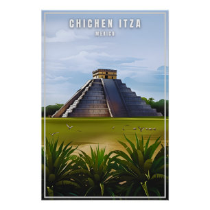 Chichen Itza Mexicos Reisekunstausgabe-Poster Poster