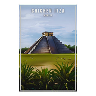 Chichen Itza Mexicos Reisekunstausgabe-Poster Poster