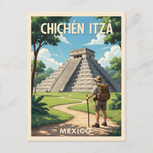 Chichén Itzá Mexiko – Tempel von Kukulcán Postkarte