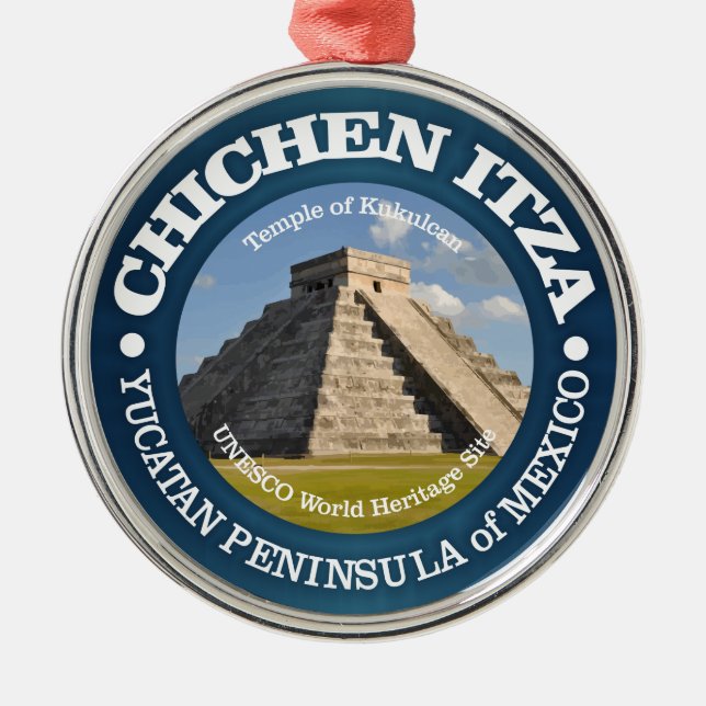 Chichen Itza Ornament Aus Metall (Vorne)