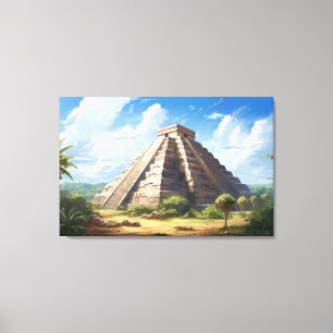 Chichen Itza, Stretched Canvas Print Leinwanddruck