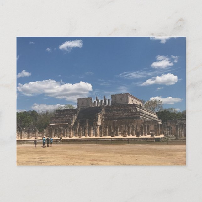 Chichen Itza Tempel der Krieger Postkarte (Vorderseite)