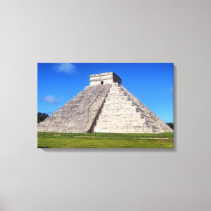Chichen Itza, Tempelkrieger Leinwanddruck