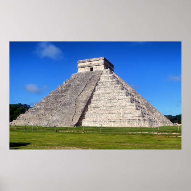 Chichen Itza, Tempelkrieger Poster (Vorne)