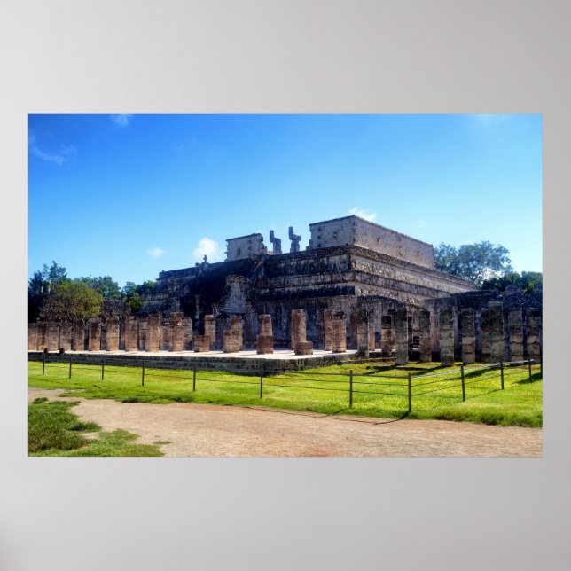 Chichen Itza. Tempelkrieger Poster (Vorne)
