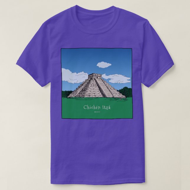 Chichen Itza Temple Ruins Mexiko 1 T-Shirt (Design vorne)