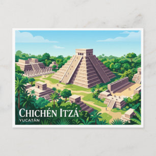 Chichén Itzá Valladolid Mexiko Postkarte