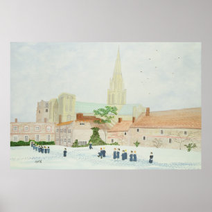 Chichester Cathedral und Visitenchor Poster