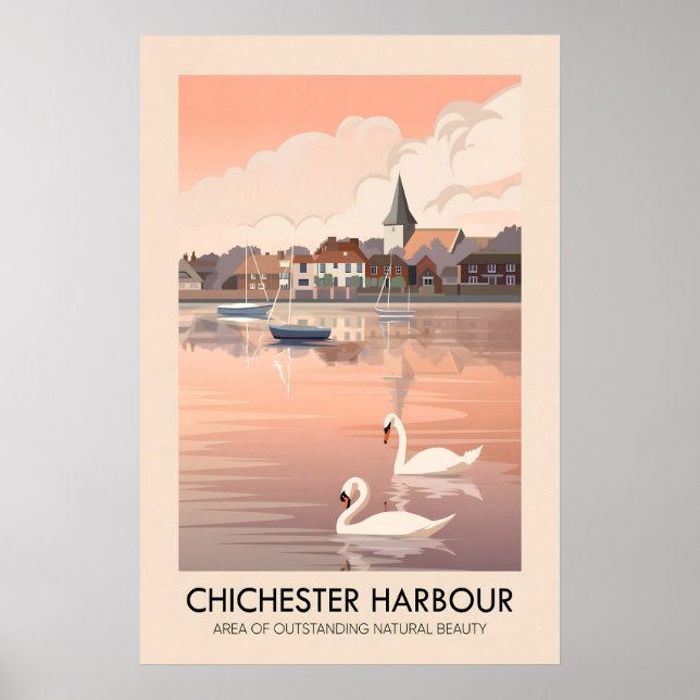 Chichester Harbour AONB Reiseplakat Poster (Vorne)