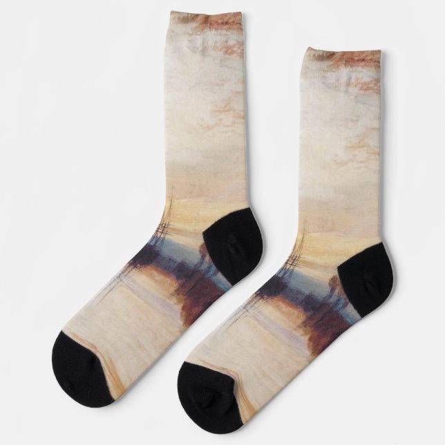 Chichester-Kanal von Joseph William Turner Socken (Linkes Detail)
