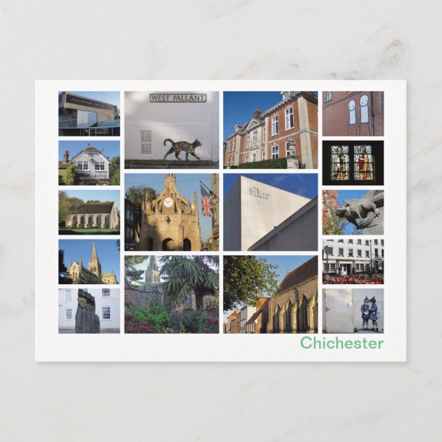 Chichester-Multibild Postkarte (Vorderseite)