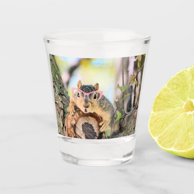 Chichhörnchen Schnapsglas (Vorderseite)