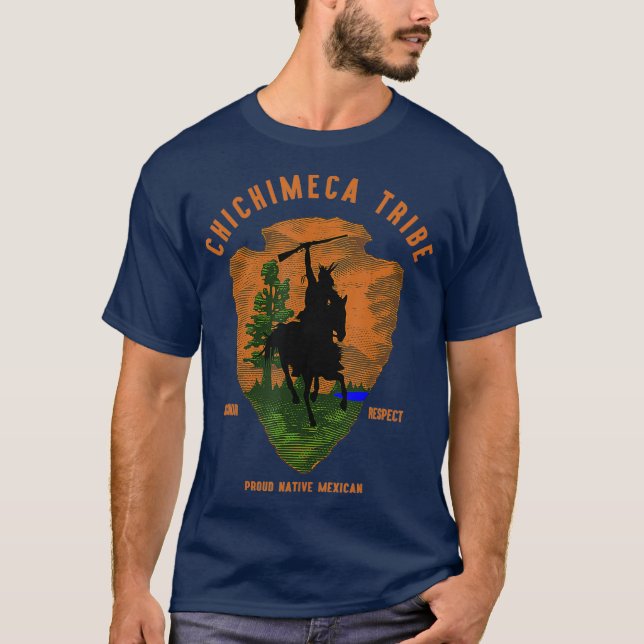 Chichimeca Stamm Indianer Proud T-Shirt (Vorderseite)