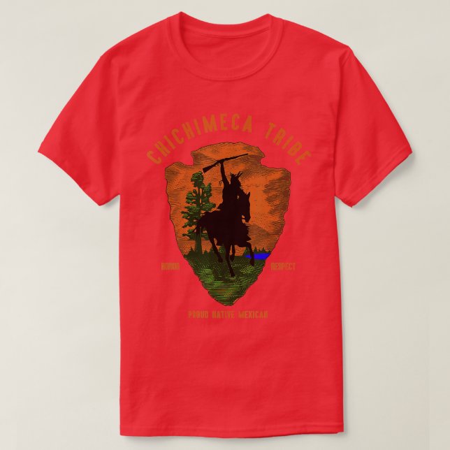 Chichimeca Stamm Indianerreich Indianerproud Retro T-Shirt (Design vorne)