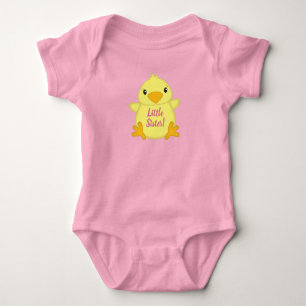 Chick Baby Dusche Pink Strampler