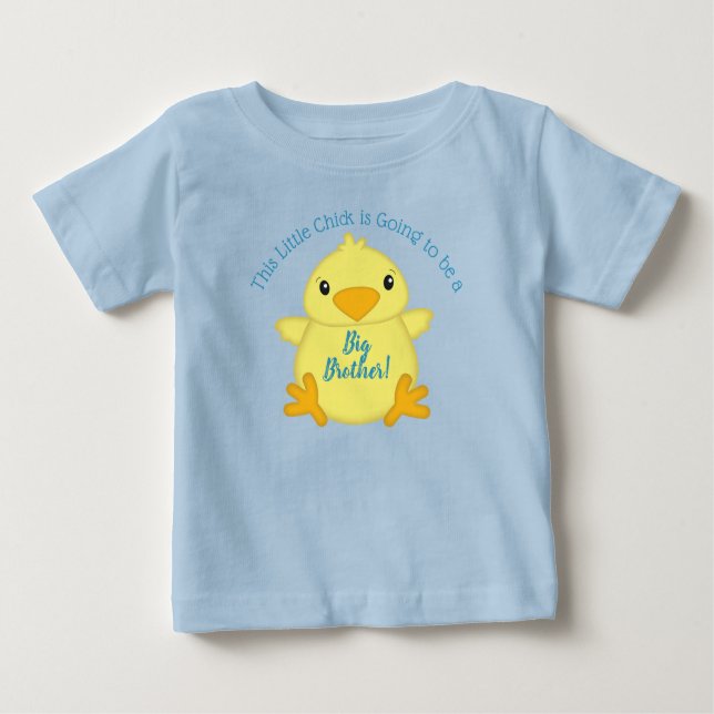 Chick Baby Showblau Baby T-shirt (Vorderseite)