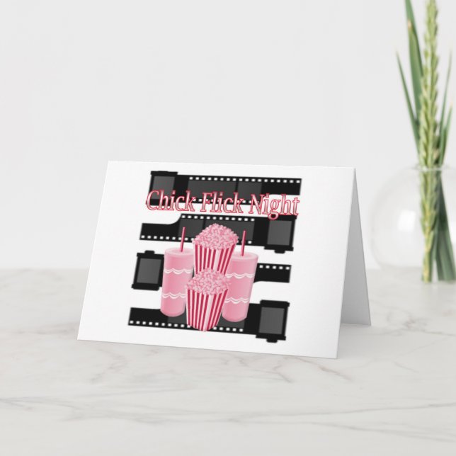 Chick Flick Night Einladung (Vorderseite)