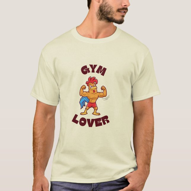 Chick Gains: Gym Lover T - Shirt (Vorderseite)