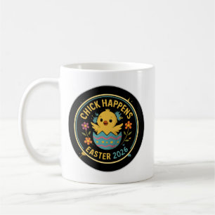 Chick Happens – Ostern 2026 Abzeichen-Design Kaffeetasse