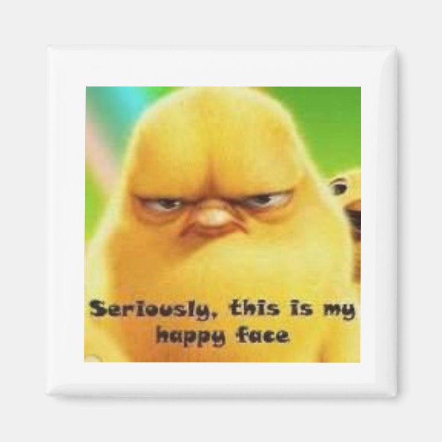 Chick Happy Face Magnet (Vorne)