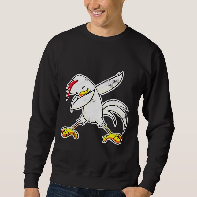 Chick Hen Dabbing Chicken   Sweatshirt (Vorderseite)