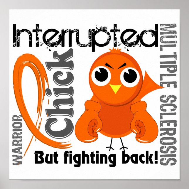Chick Interrupted 3 Multiple Sklerose MS Poster (Vorne)