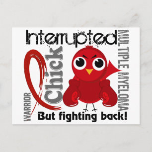 Chick Interrupted 3 Multiples Myelom Postkarte