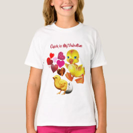 Chick ist meine Valentine Sweeping Hearts Niedlich T-Shirt